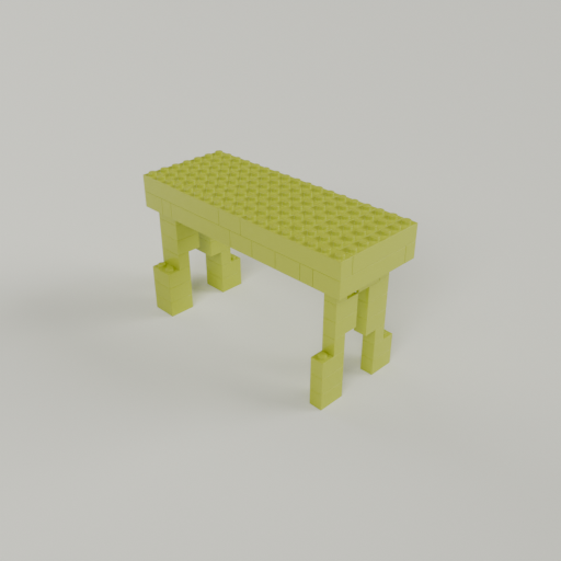 渲染的积木结构输出图像