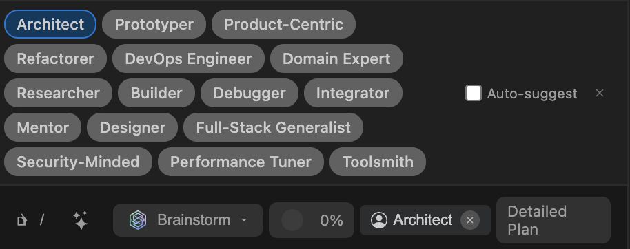 工具栏角色选择