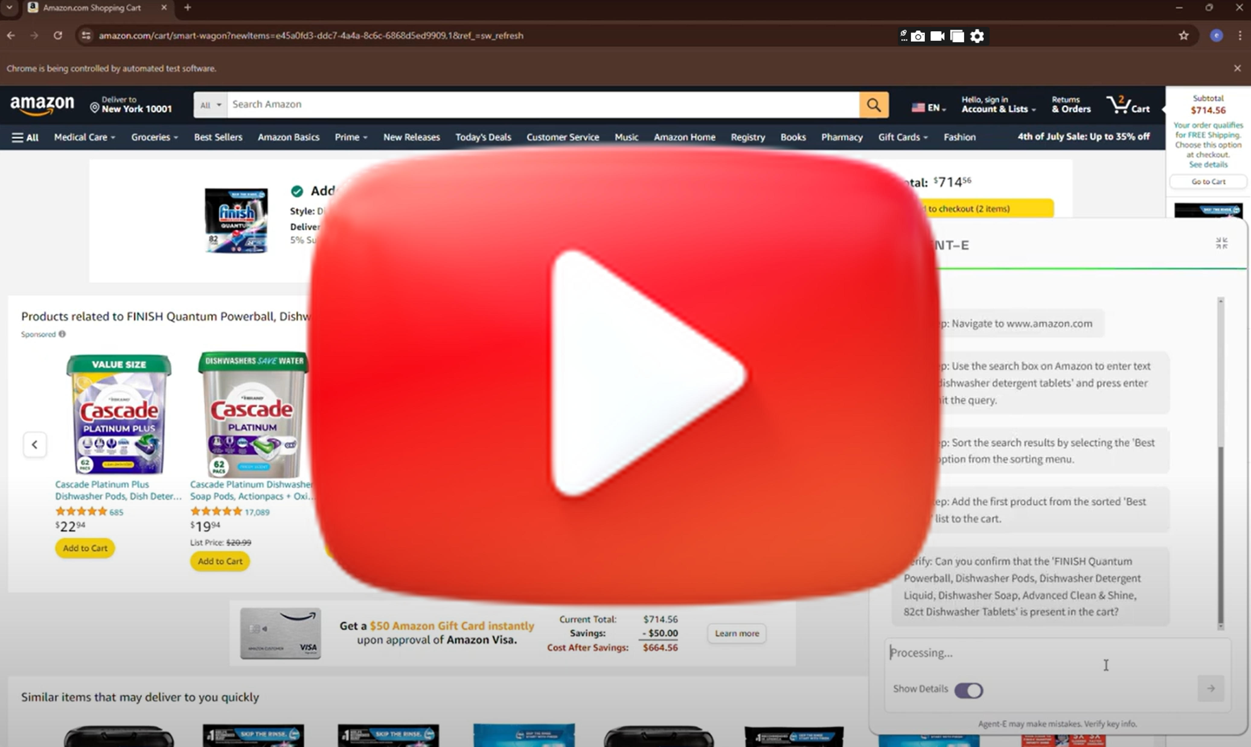 示例 3：在亚马逊上找到特定商品并加入购物车