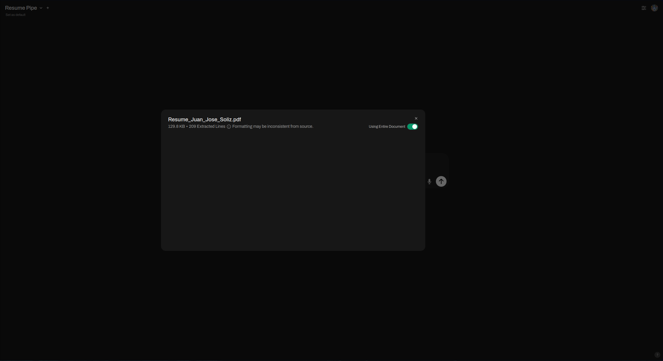 简历分析示例 2