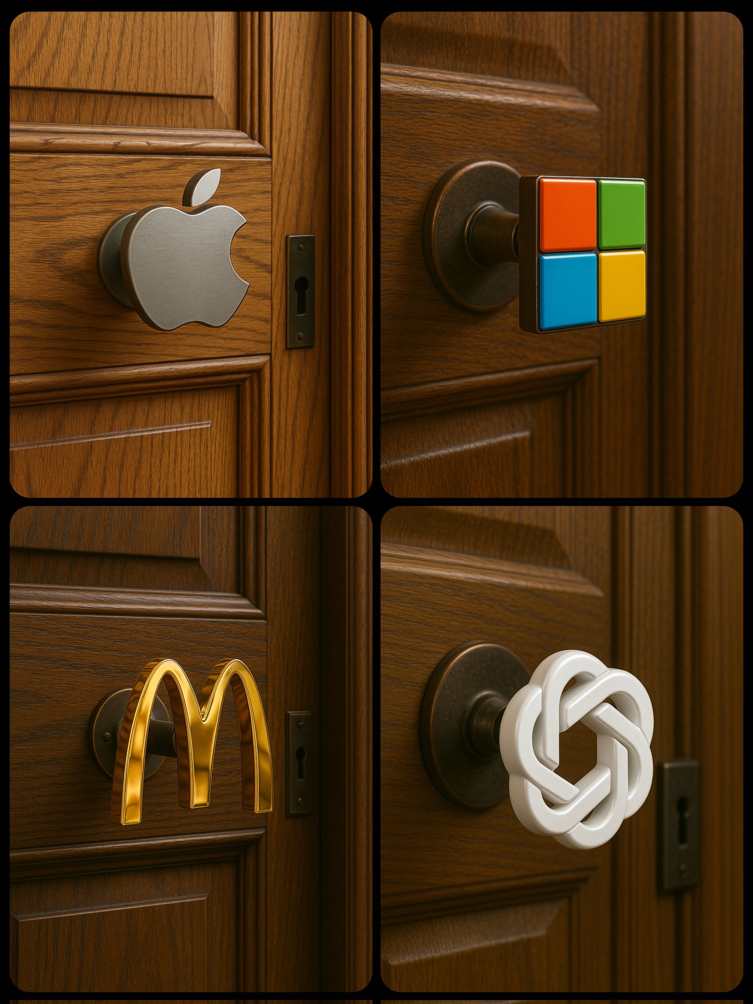 a luxurious wooden door