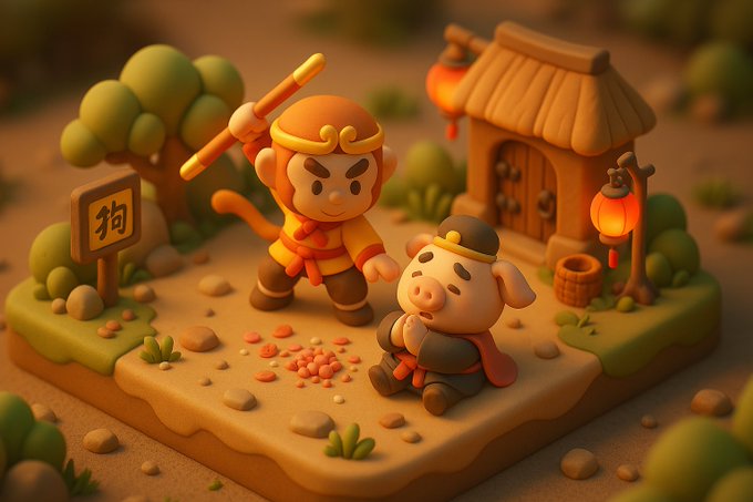 等距视角微缩场景