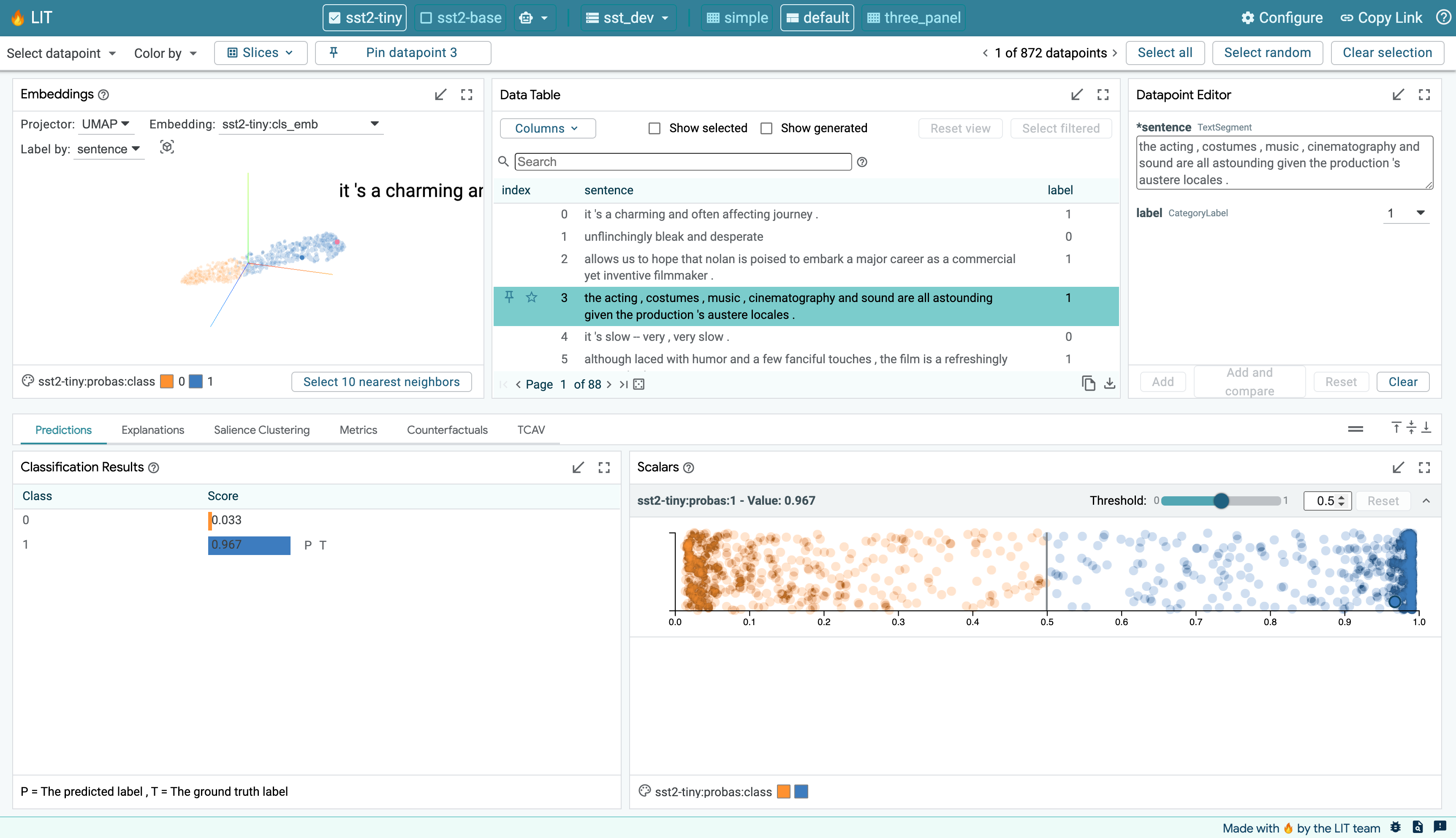 LIT 用户界面示例