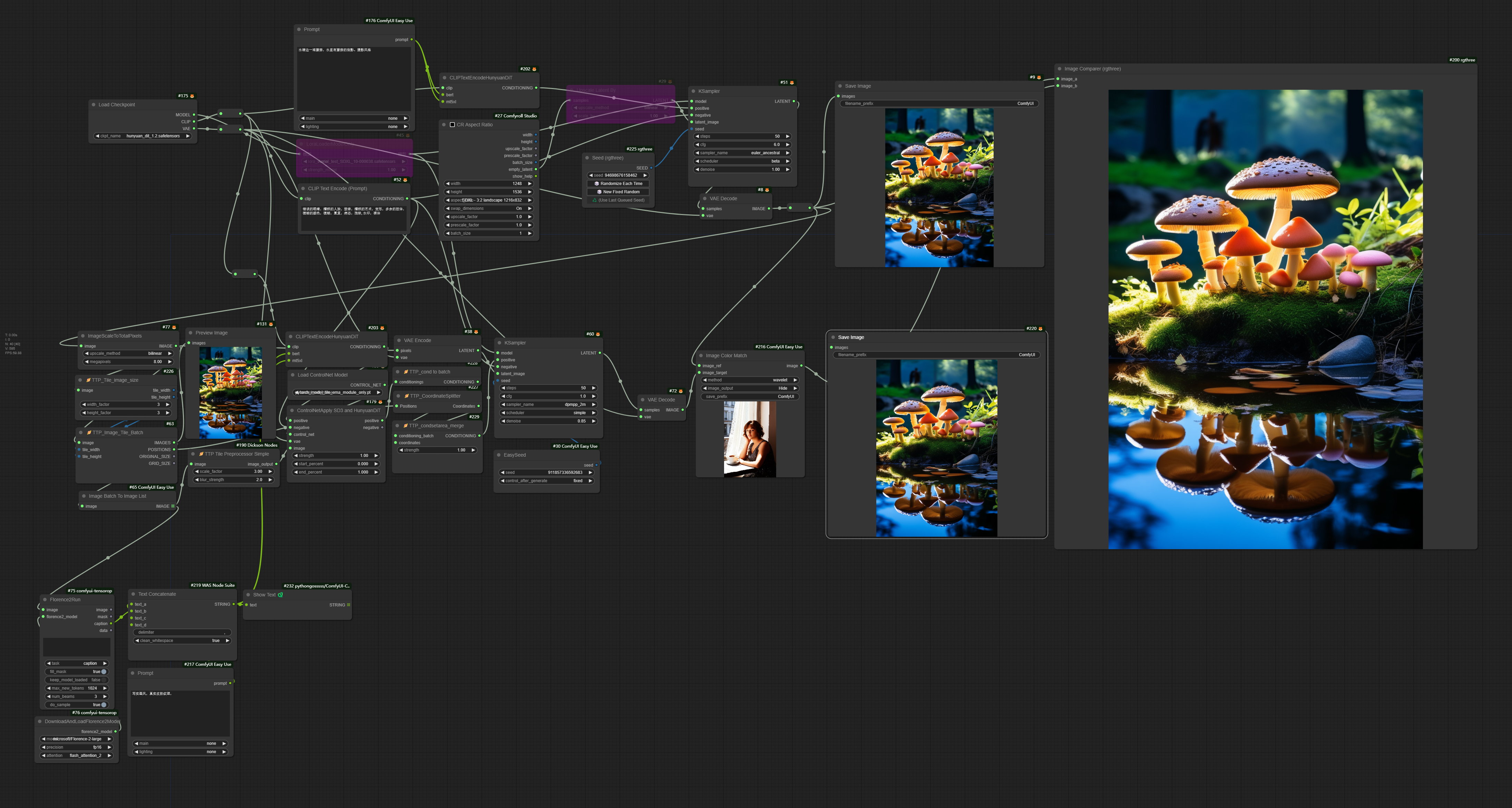 Hunyuan示例工作流