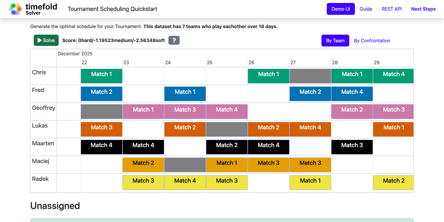 锦标赛调度截图