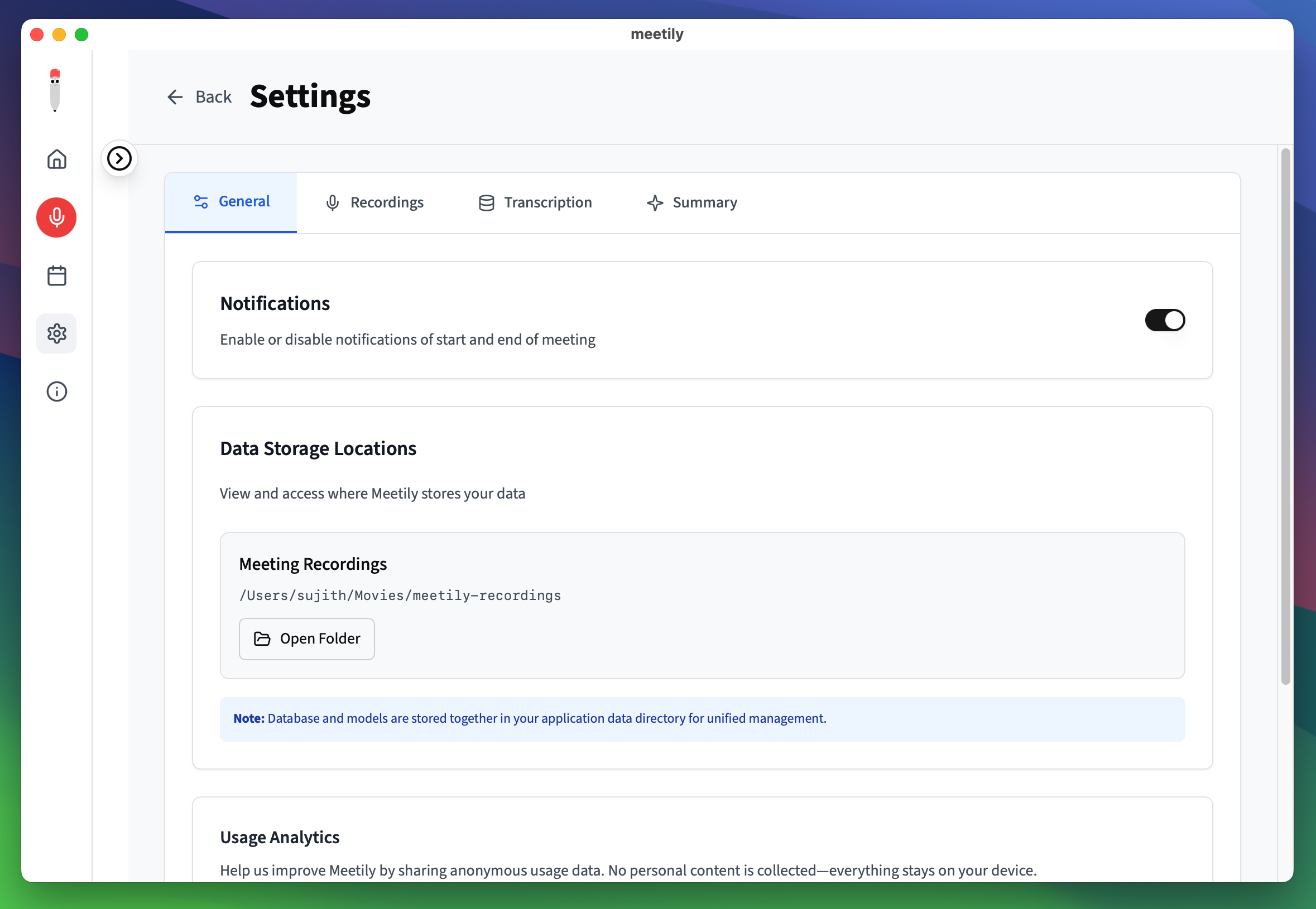 本地转录与存储