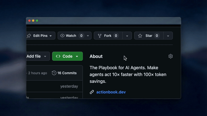 给 Actionbook 加星标