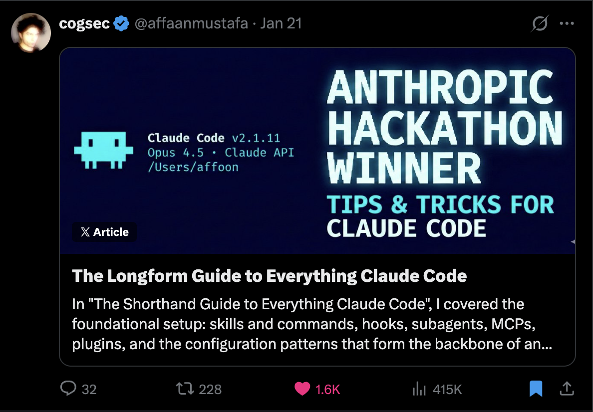 Everything Claude Code 长篇指南