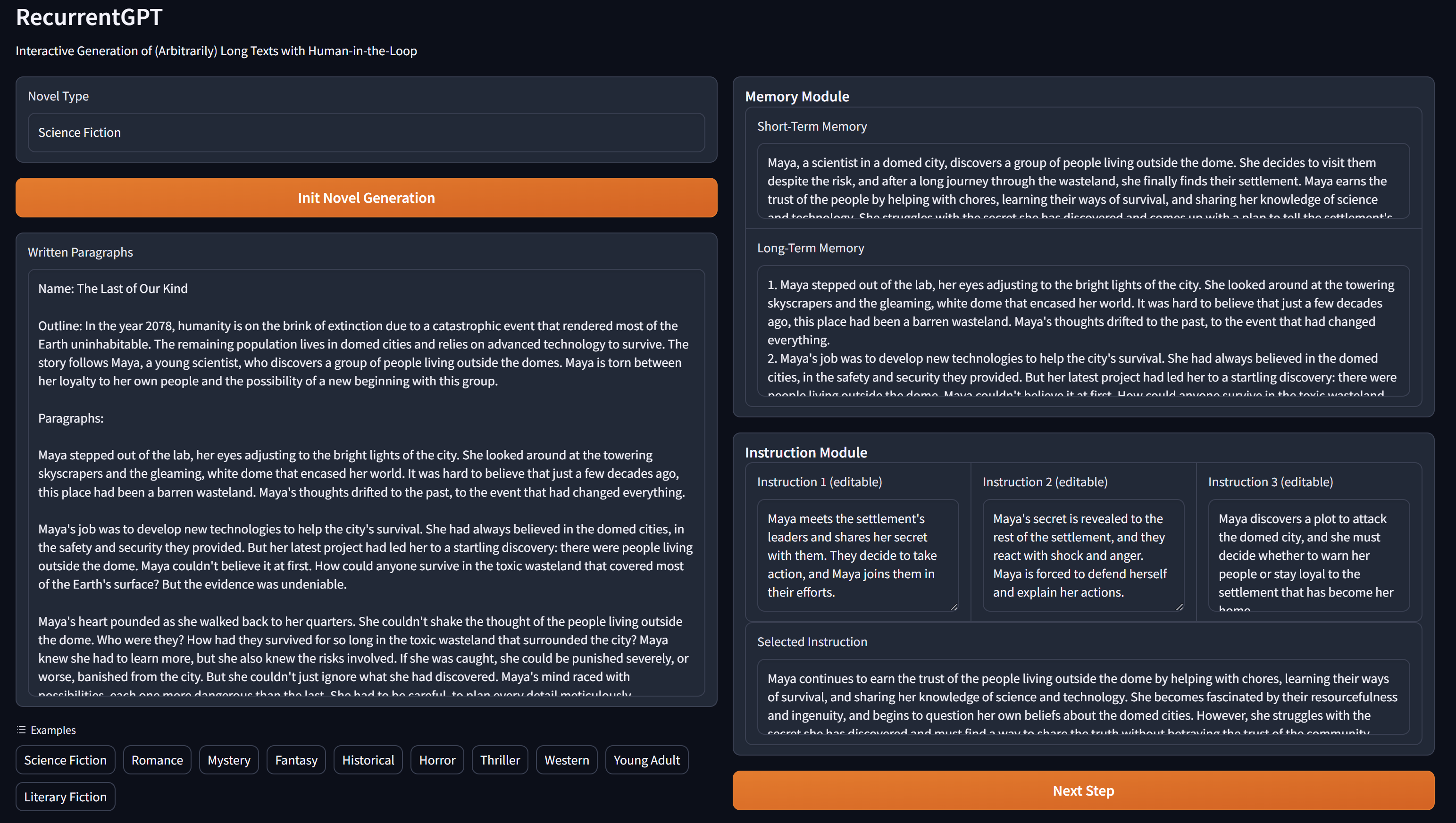 RecurrentGPT hero image