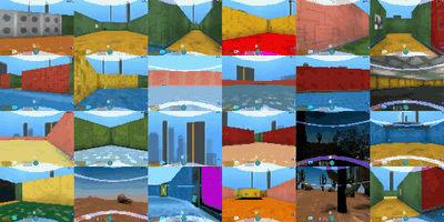 使用 Sample Factory 2.0 训练的 DMLab-30 智能体