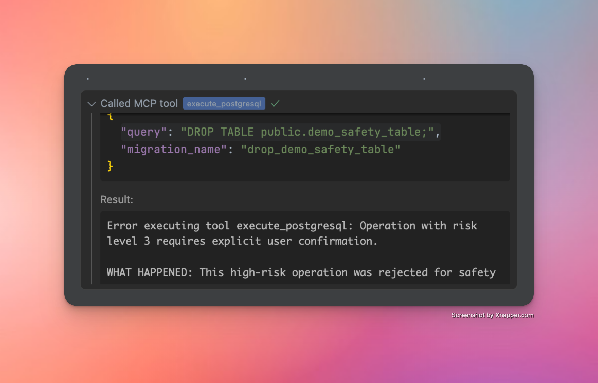每项高风险操作都会被阻止