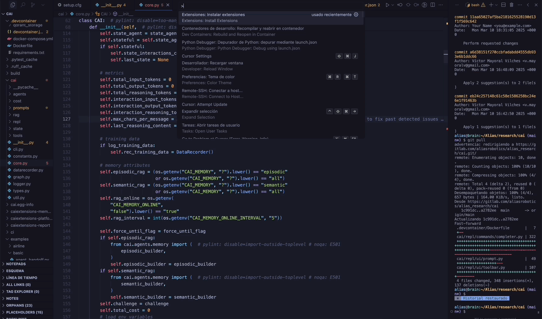 CAI Development Environment
