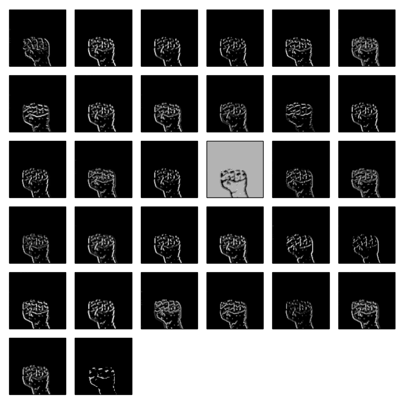 第4层对PUNCH手势的可视化