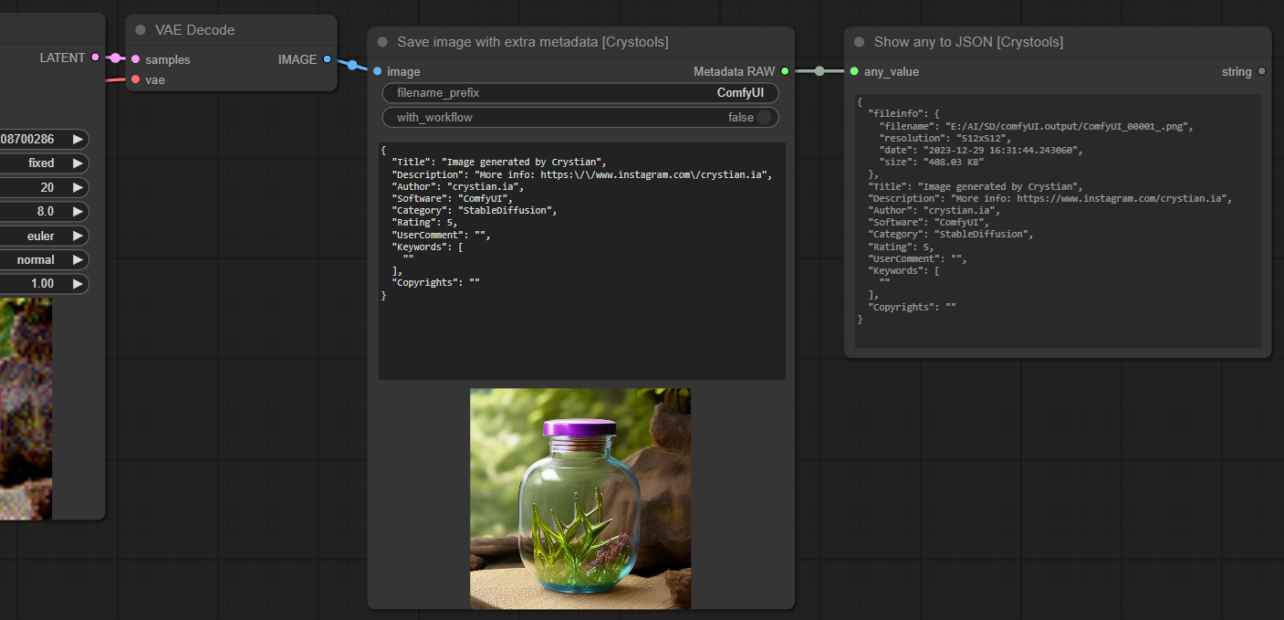 保存带额外元数据的图像