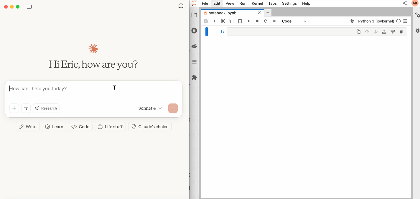 Jupyter MCP 服务器演示