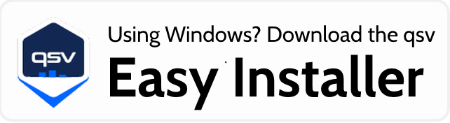 qsv Windows 简易安装程序下载徽章