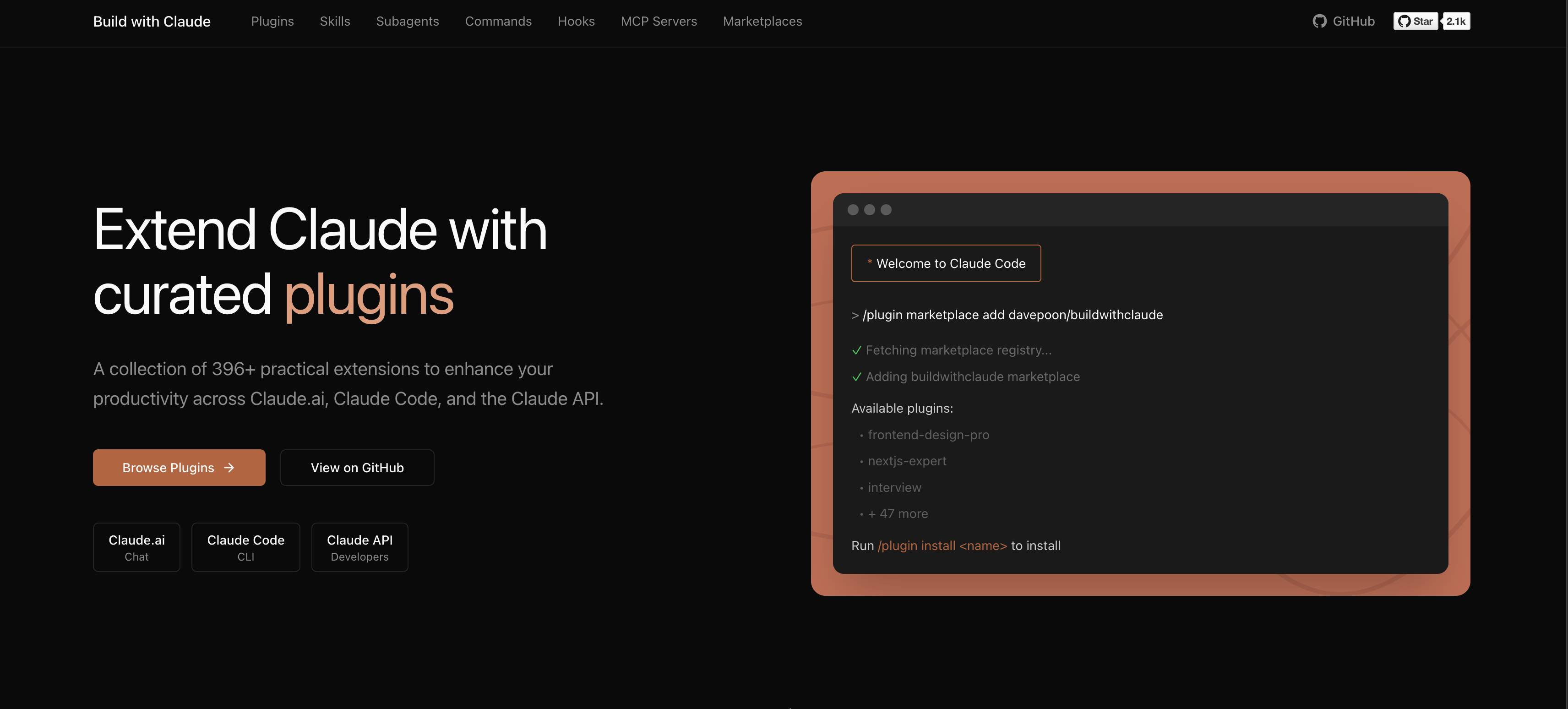 Build with Claude 首页