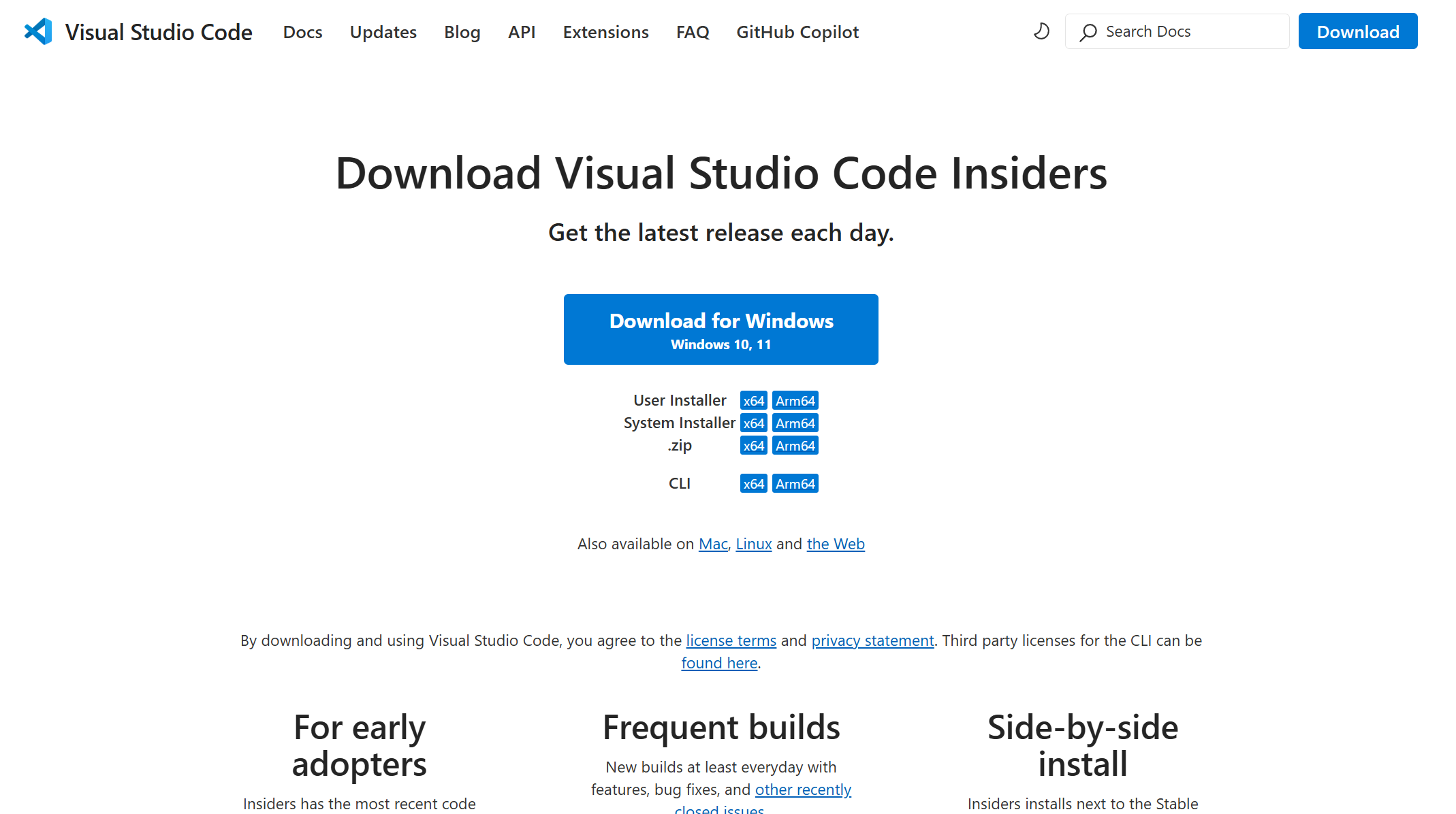 Visual Studio Code Insiders