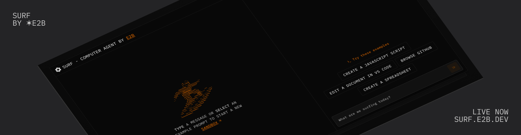 E2B Surf 预览 - 深色模式
