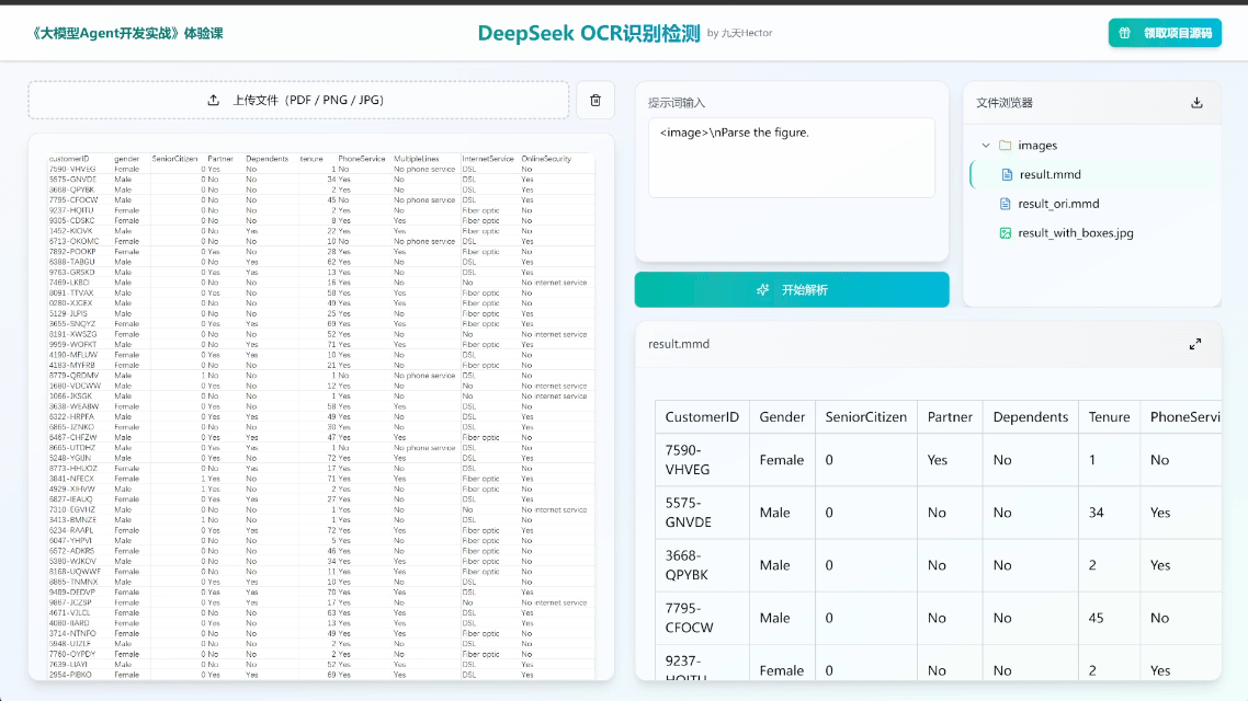 Chart & Table Parsing