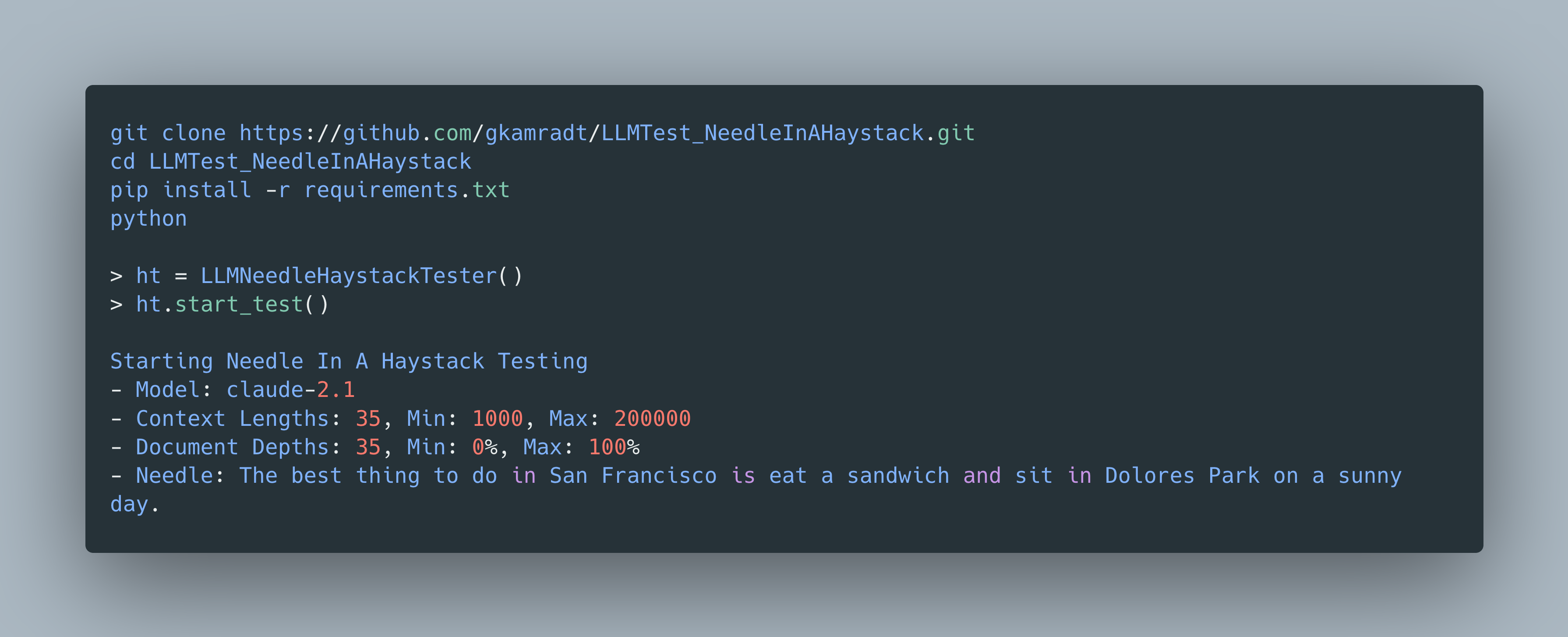 LLMTest_NeedleInAHaystack hero image