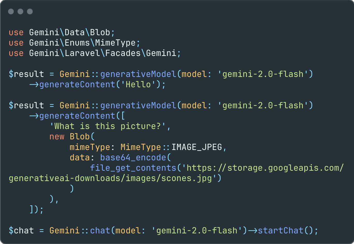 Google Gemini PHP for Laravel