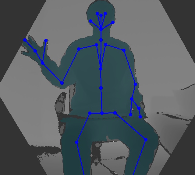 Azure Kinect 彩色与深度图像组合