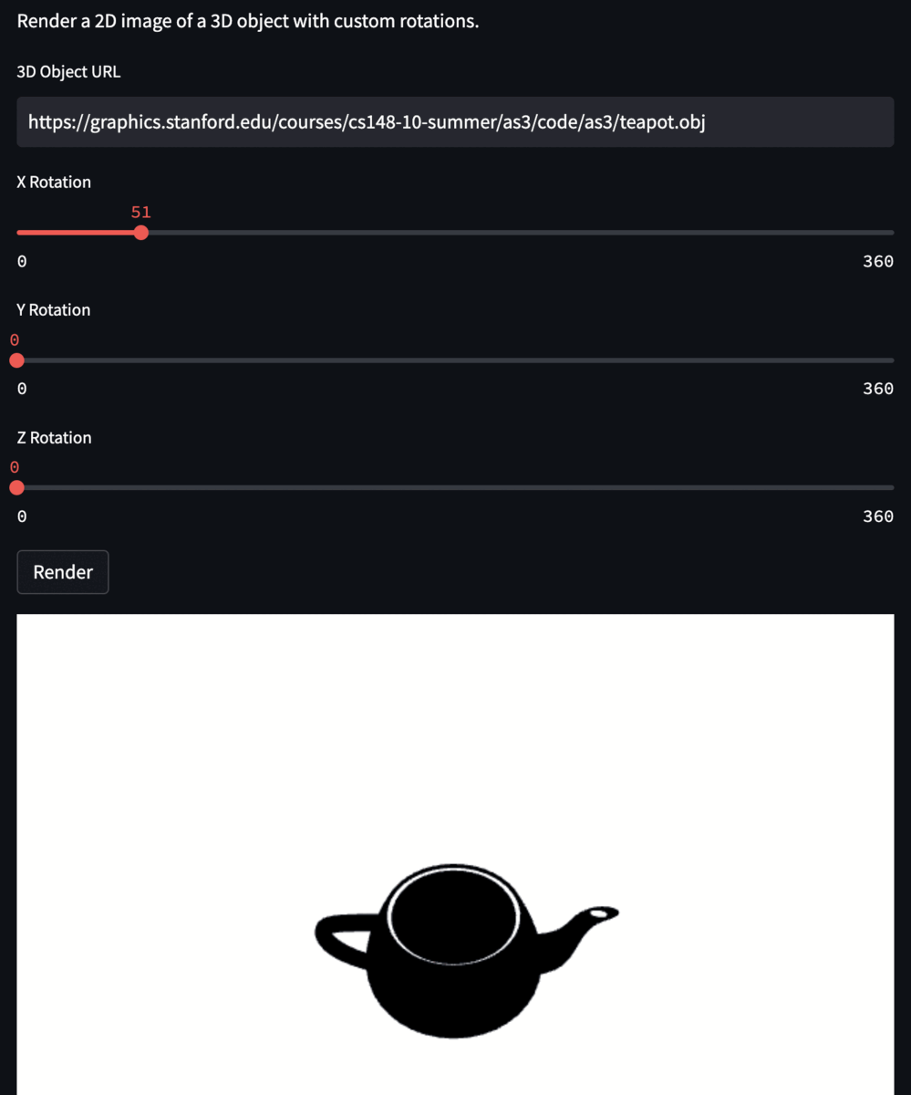 三维模型的二维渲染