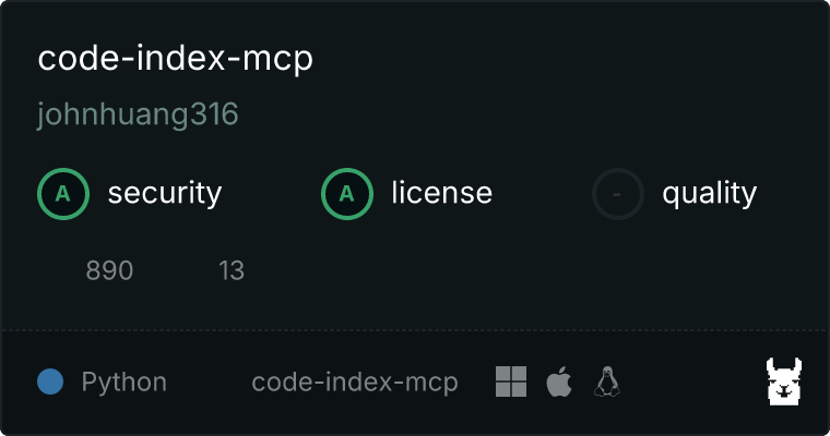 code-index-mcp MCP 服务器