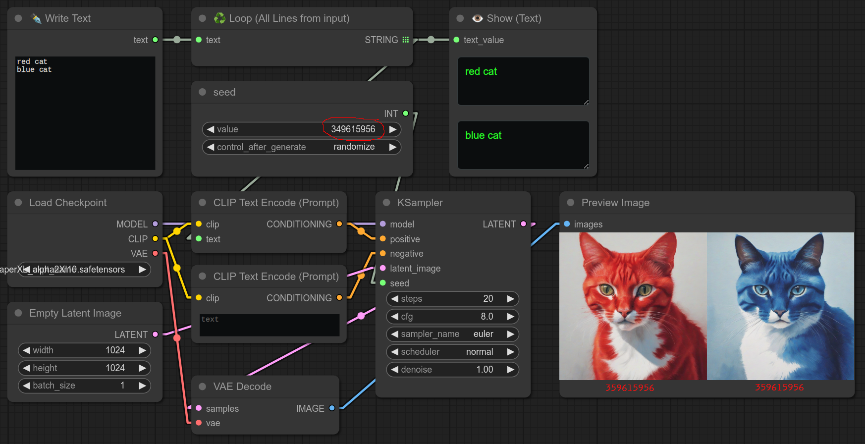 带随机种子的文本 1