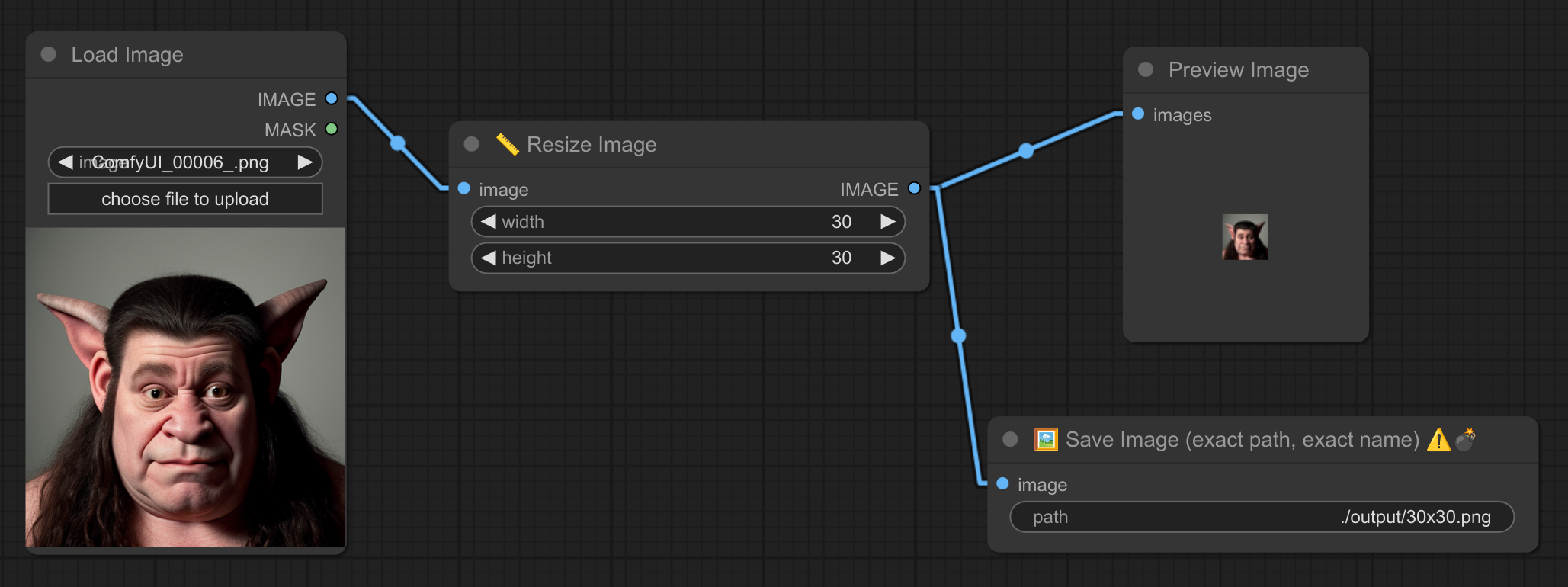 调整大小并保存精确