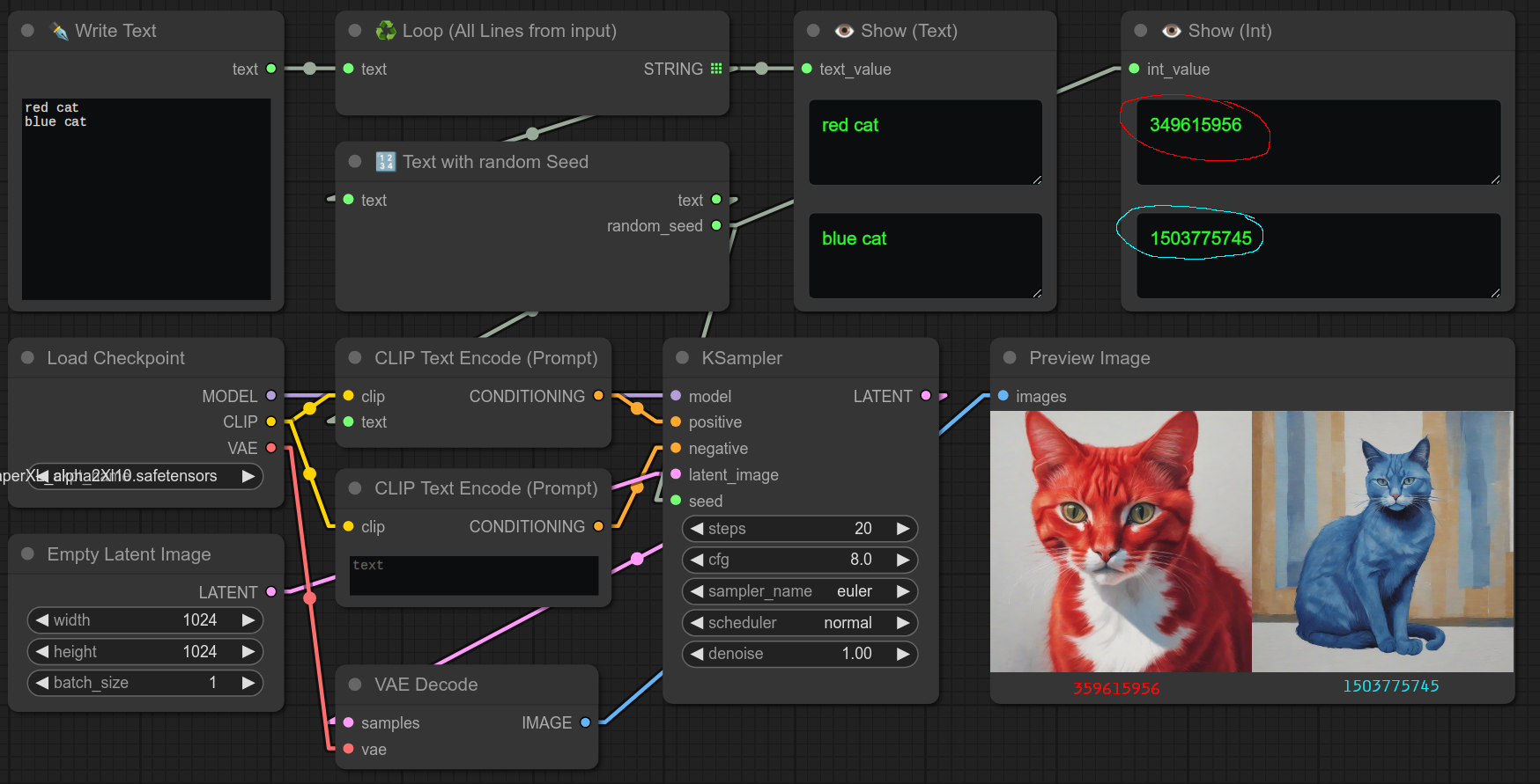 带随机种子的文本 2