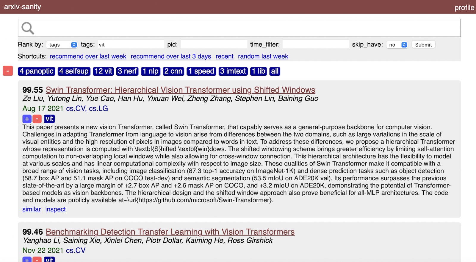 arxiv-sanity-lite hero image