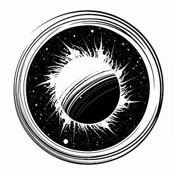 MidJourney 提示词：围绕太阳运行的第九颗行星