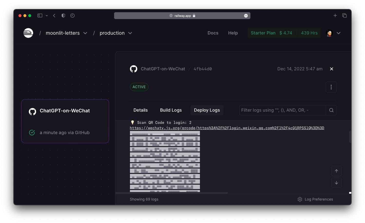 Railway扫描二维码