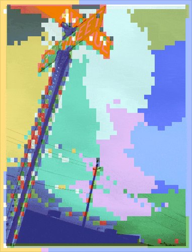 日落时分的大象