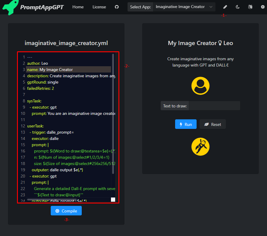 编辑并编译该应用