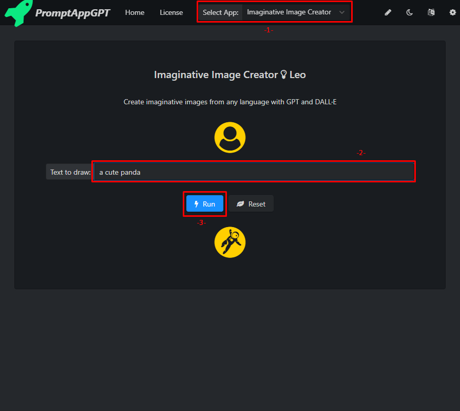 选择并运行一个应用