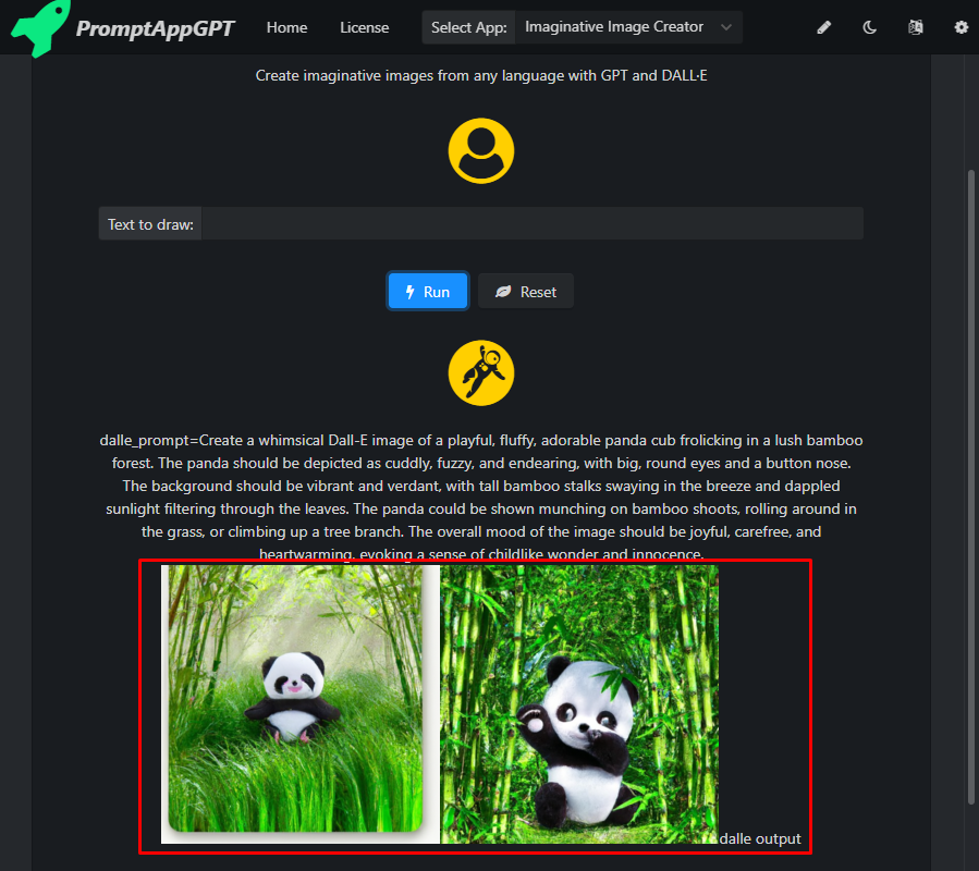 选择并运行一个应用