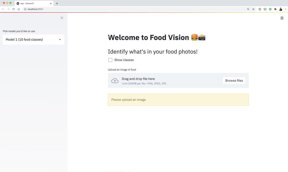 food vision demo
