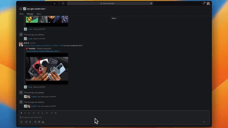 使用myGPTReader阅读网页 - 视频