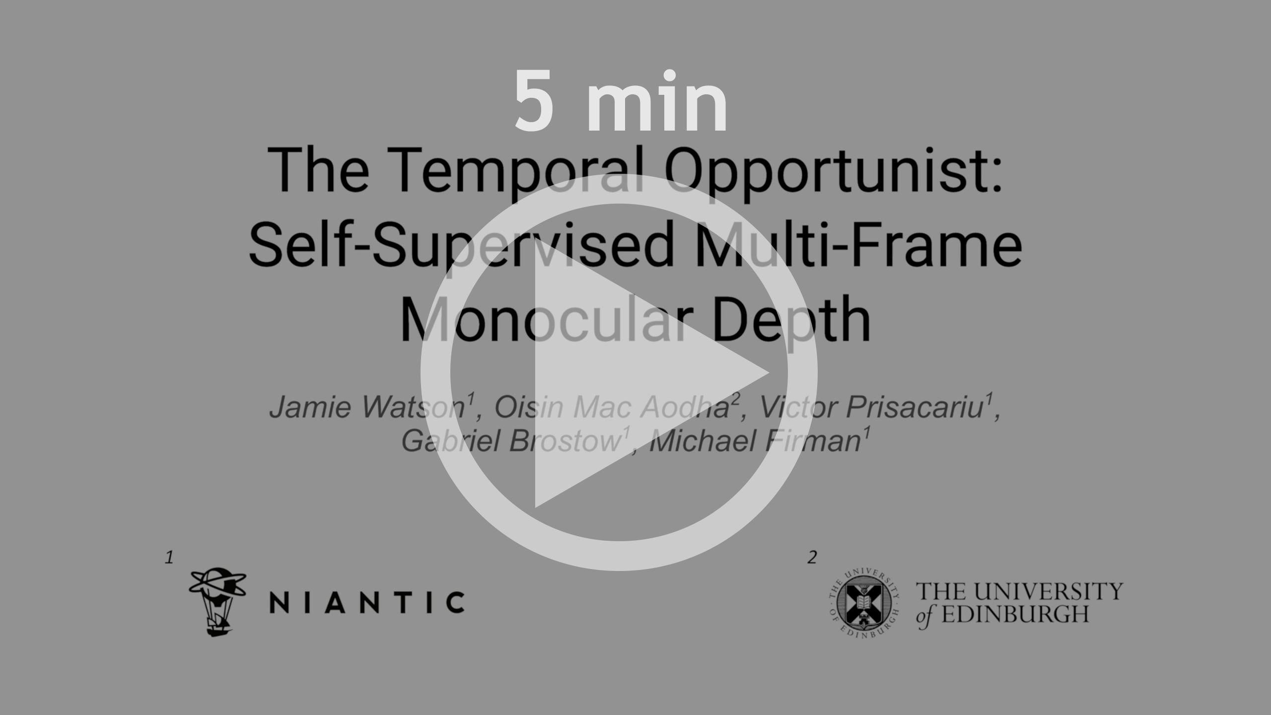 5分钟CVPR演示视频链接