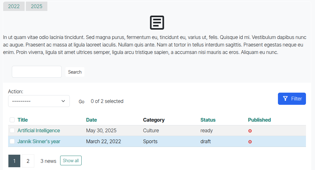 更改列表包含截图