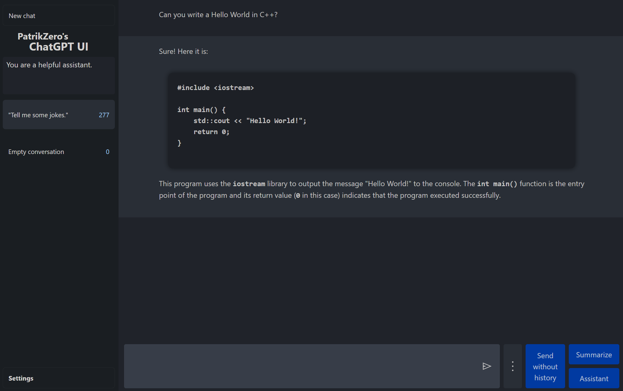 PatrikZeros-ChatGPT-API-UI hero image