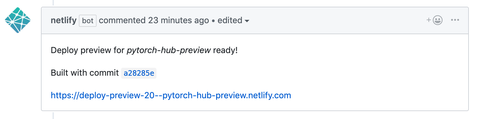 Netlify bot 评论示例
