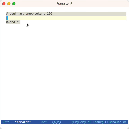 chat-gpt 在 org-mode 中