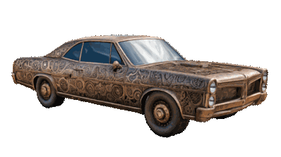 蒸汽朋克风格汽车