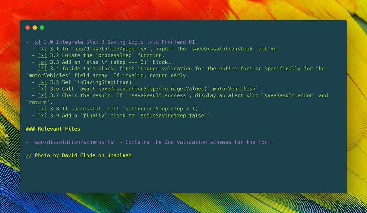 正在推进的任务列表，已完成部分用标记显示