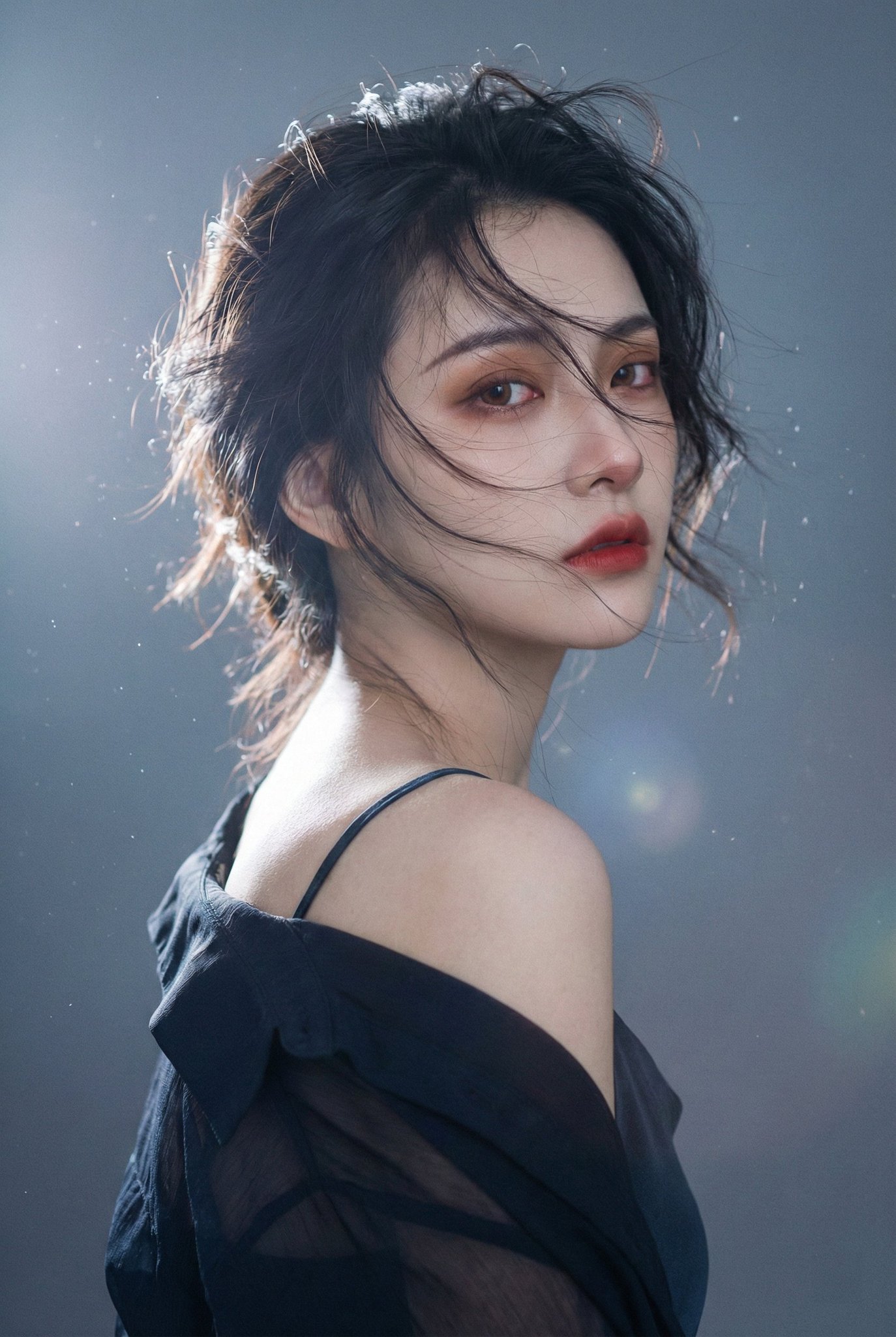 Awesome GPT4o/GPT-4o Image Prompts-风掠青丝眸藏孤影写真照