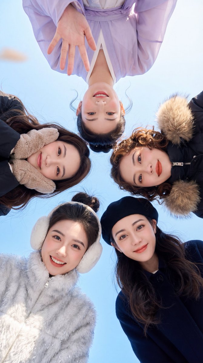 Awesome GPT4o/GPT-4o Image Prompts-冬日晴空下的闺蜜团